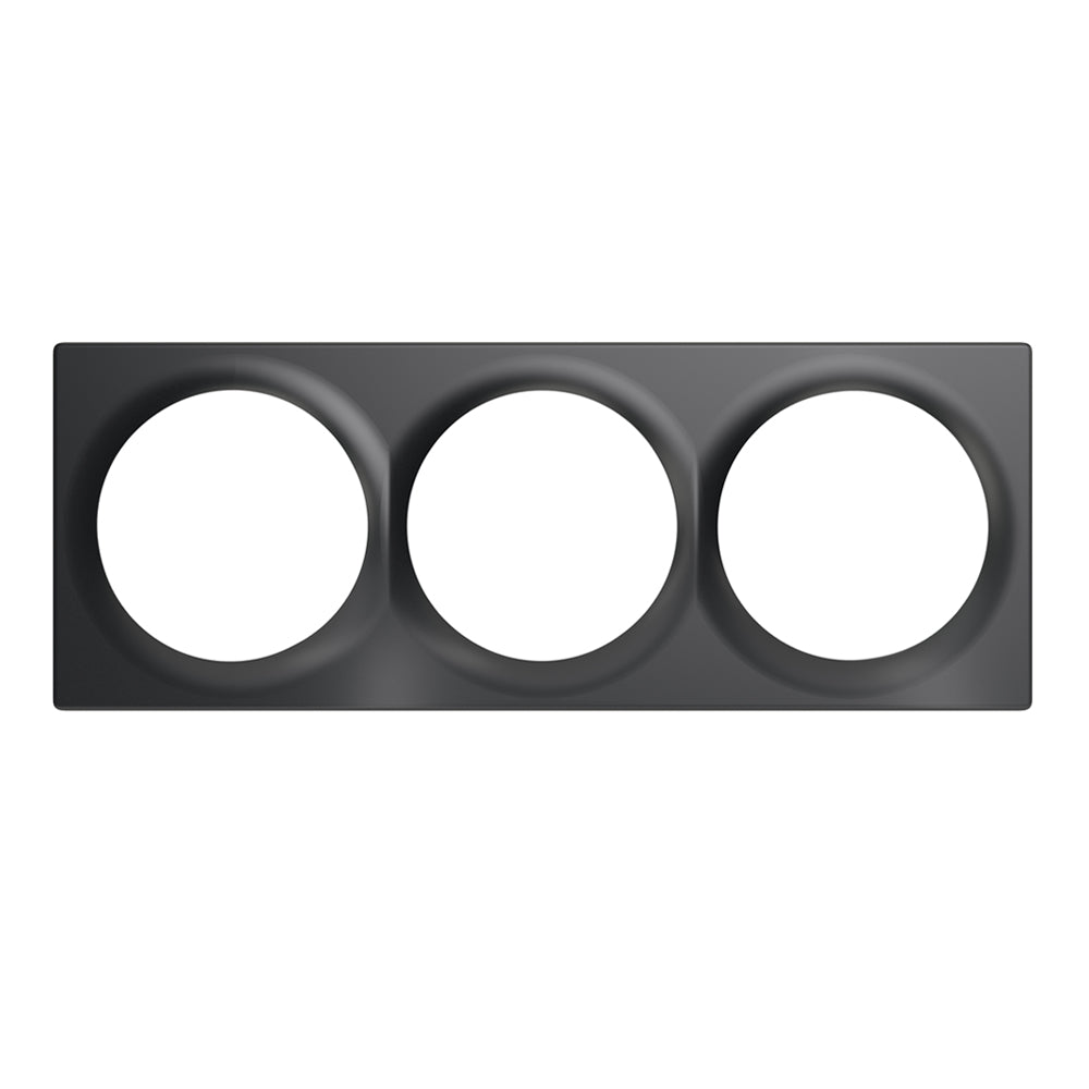 FIBARO Walli Triple Cover Plate Anthracite