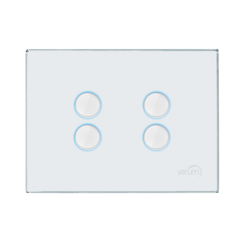 Vitrum EU IV Lighting White Glass Etched