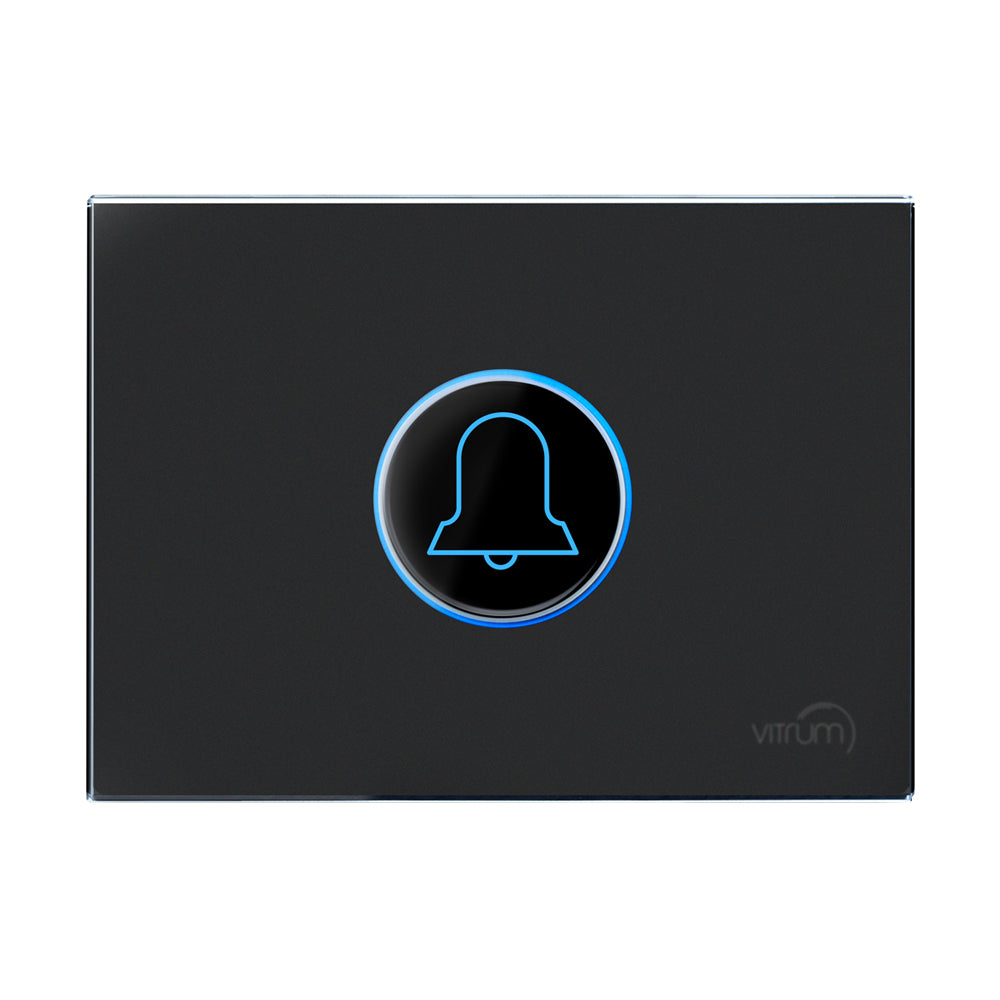Vitrum EU I Bell Black Glass Etched