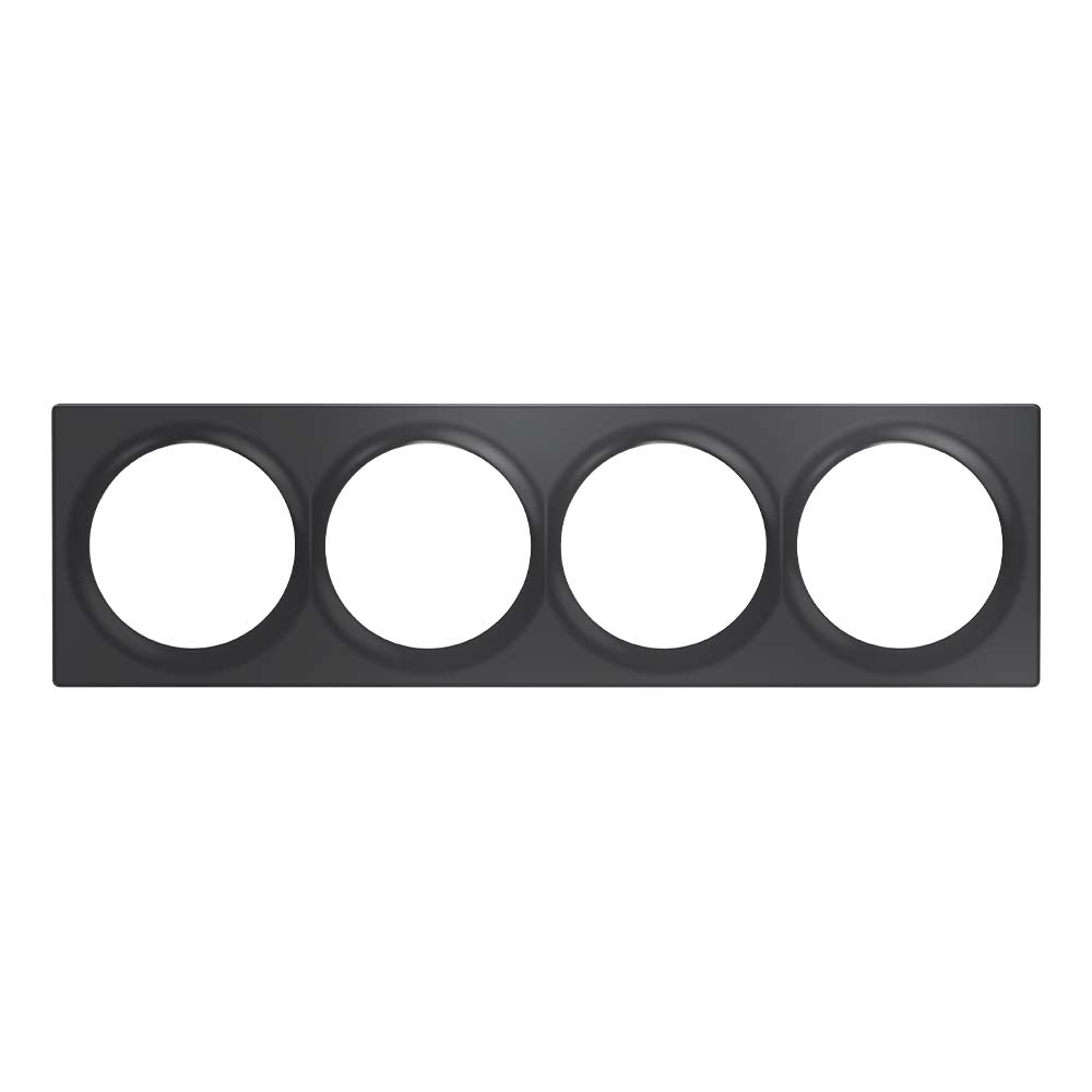 FIBARO Walli Quadruple Cover Plate Anthracite