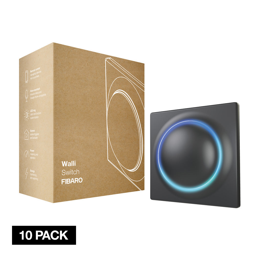 FIBARO Walli Switch (10 pack) Anthracite