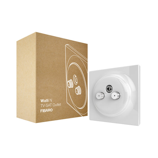 FIBARO Walli N TV-SAT Outlet White