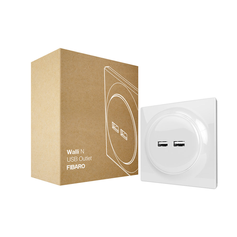 FIBARO Walli N USB Outlet White