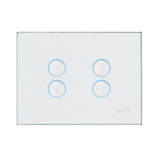 Vitrum EU IV Lighting White Glass Etched