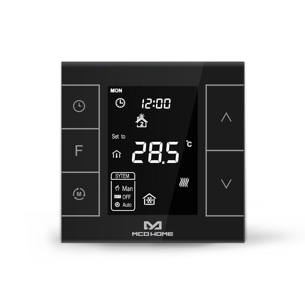 MCOHome Electrical Heating Thermostat Black