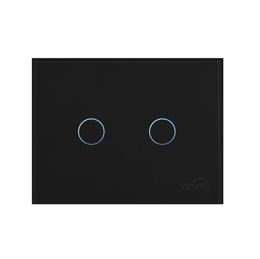 Vitrum EU II Lighting Black Glass Etched