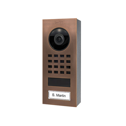 Doorbird  IP Video Door Station D1101V Surface-mount stainless steel V4A. brushed. PVD coating with bronze-finish
