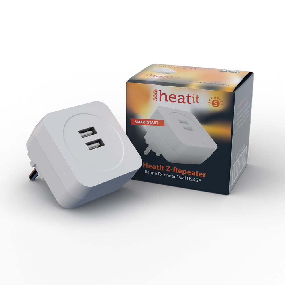 Heatit Z-Repeater Dual USB